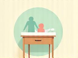 Familienraum Symbol mit Wickeltisch